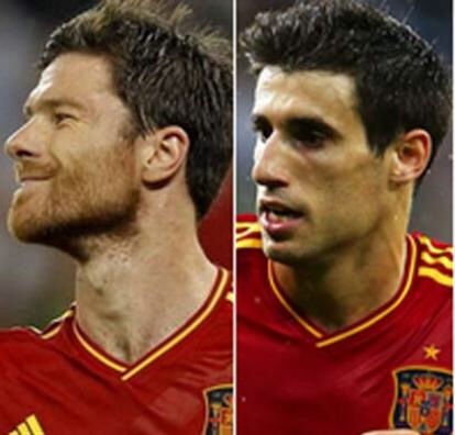 Xabi Alonso and Javi Martinez, Basque players in the Spanish soccer national team