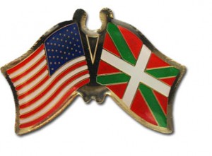Basque-American flag pin