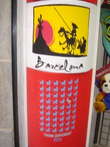 Don Quijote y Sancho en Barcelona